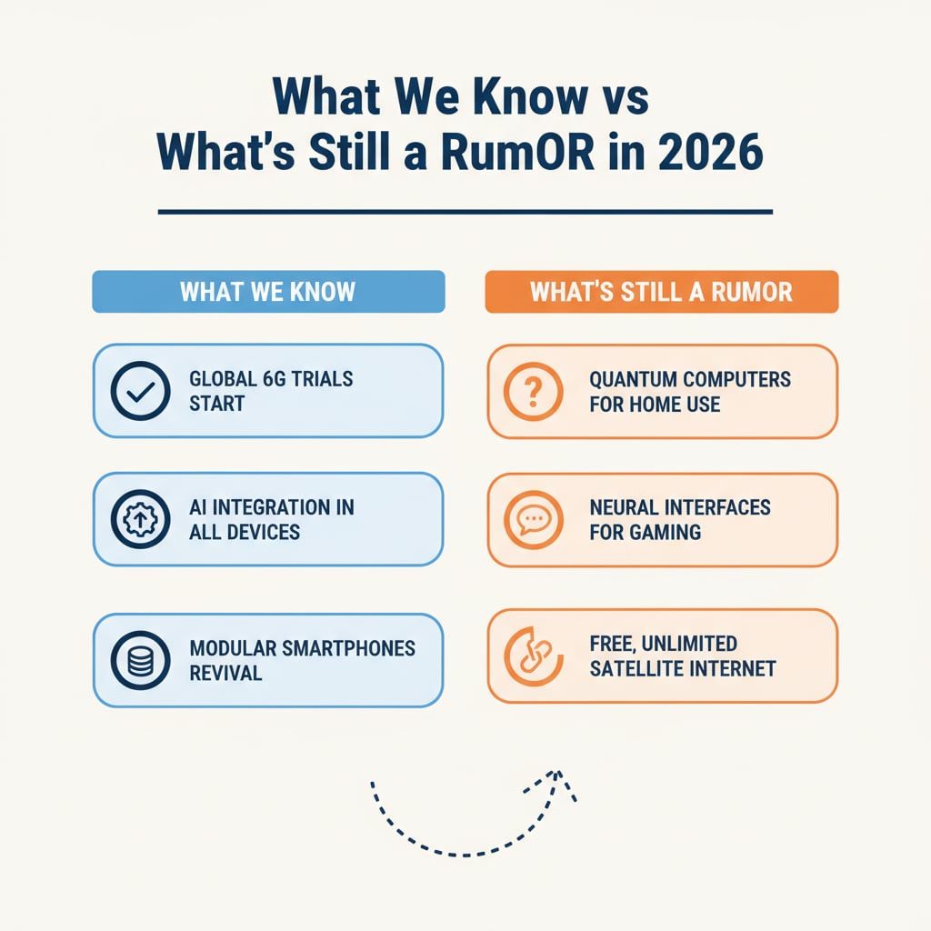What We Know vs What's Still a Rumor in 2026