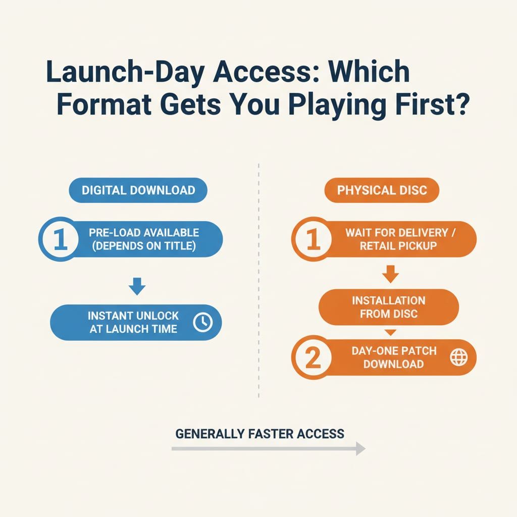 Launch-Day Access: Which Format Gets You Playing First?