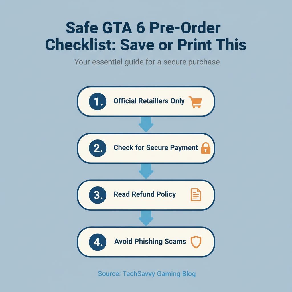 Safe GTA 6 Pre-Order Checklist: Save or Print This