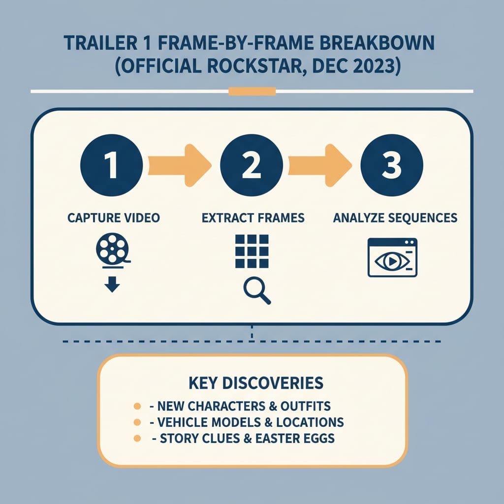Trailer 1 Frame-by-Frame Breakdown (Official Rockstar, Dec 2023)