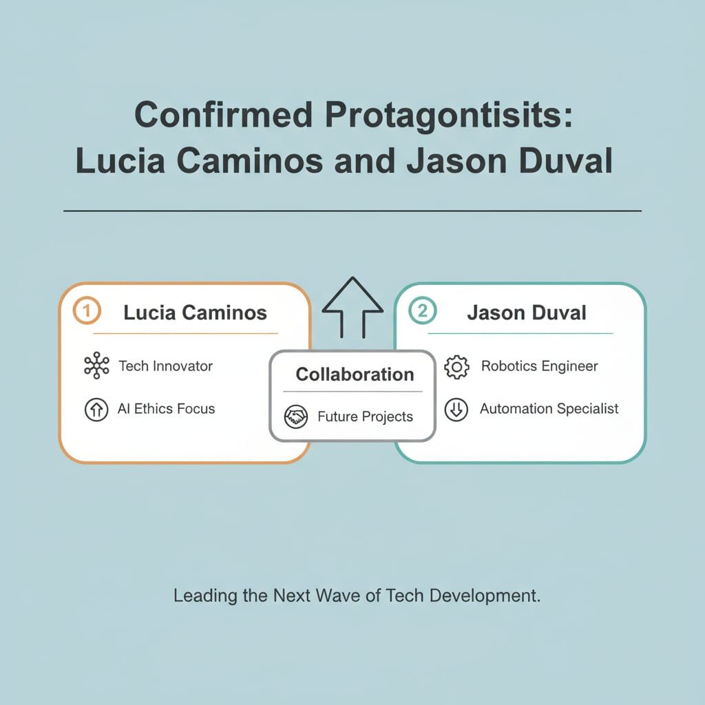 Confirmed Protagonists: Lucia Caminos and Jason Duval
