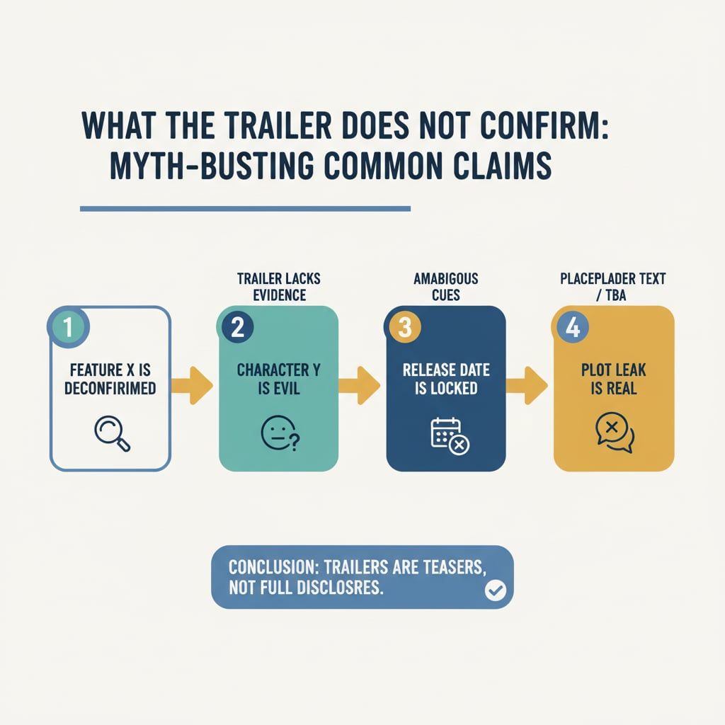 What the Trailer Does NOT Confirm: Myth-Busting Common Claims